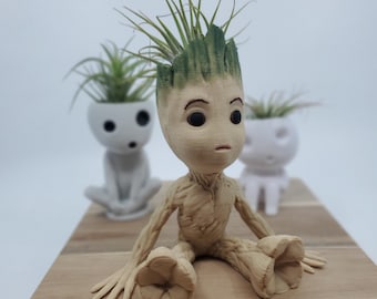 Baby Groot Air Plant Holder: 3D Printed Desk Decor