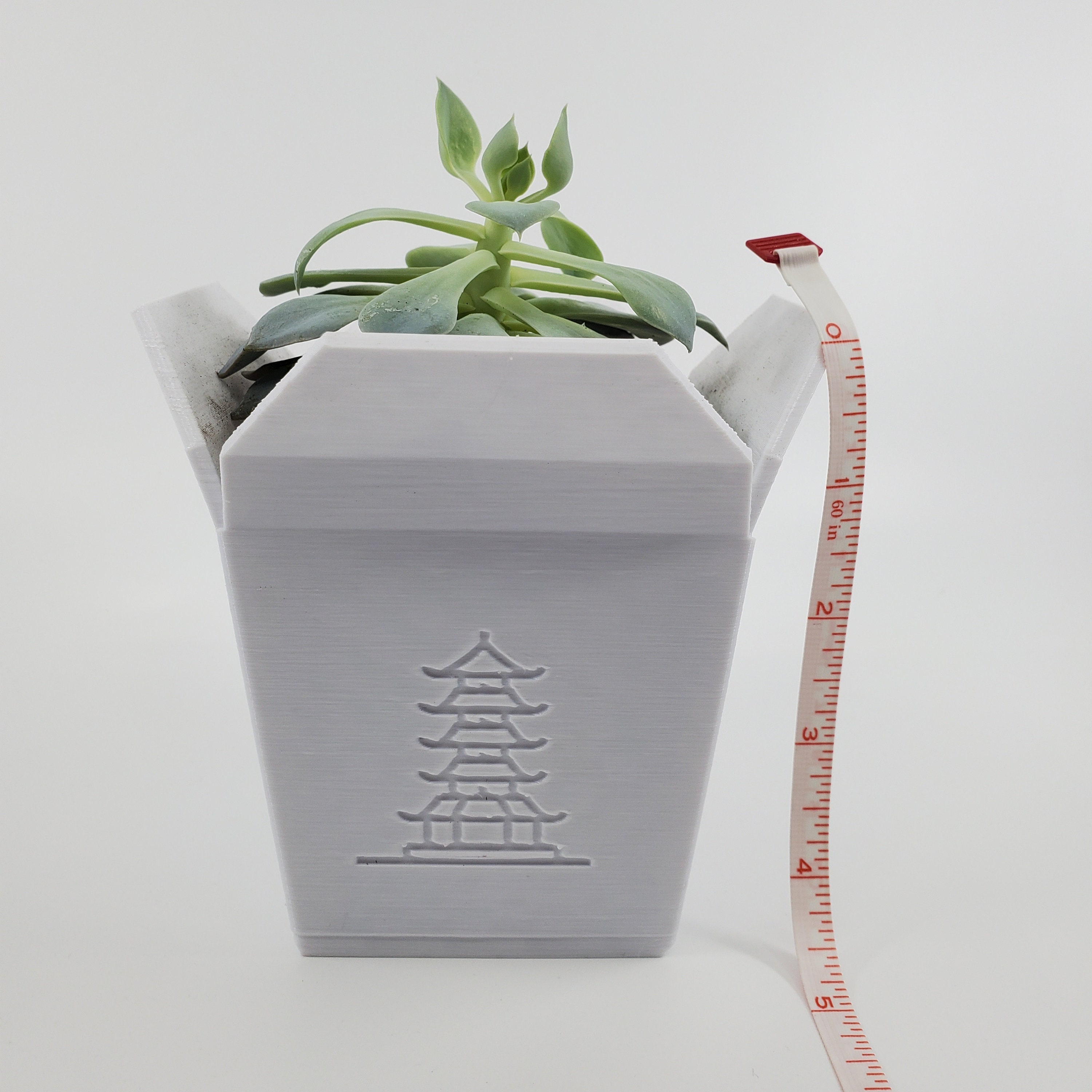 Large Chinese Takeout Planter Hand Painted Indoor Planter Etsy