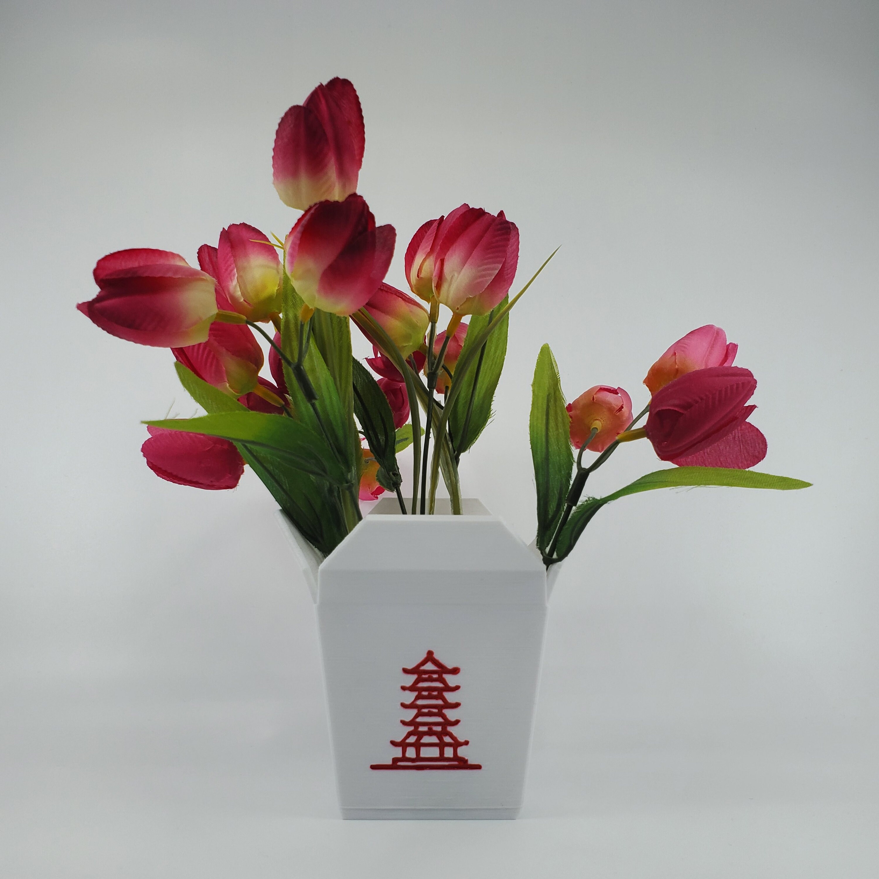 Large Chinese Takeout Planter Hand Painted Indoor Planter Etsy