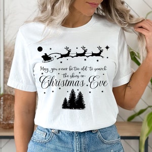 SVG Weihnachten Santa Zitat Clipart PNG Mögest du nie zu alt werden, um den Himmel am Weihnachtsabend SVG-Datei zu suchen
