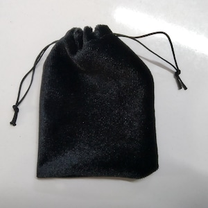 10-50-100 pcs set Black bags from silky velvet, standard and non-standard sized