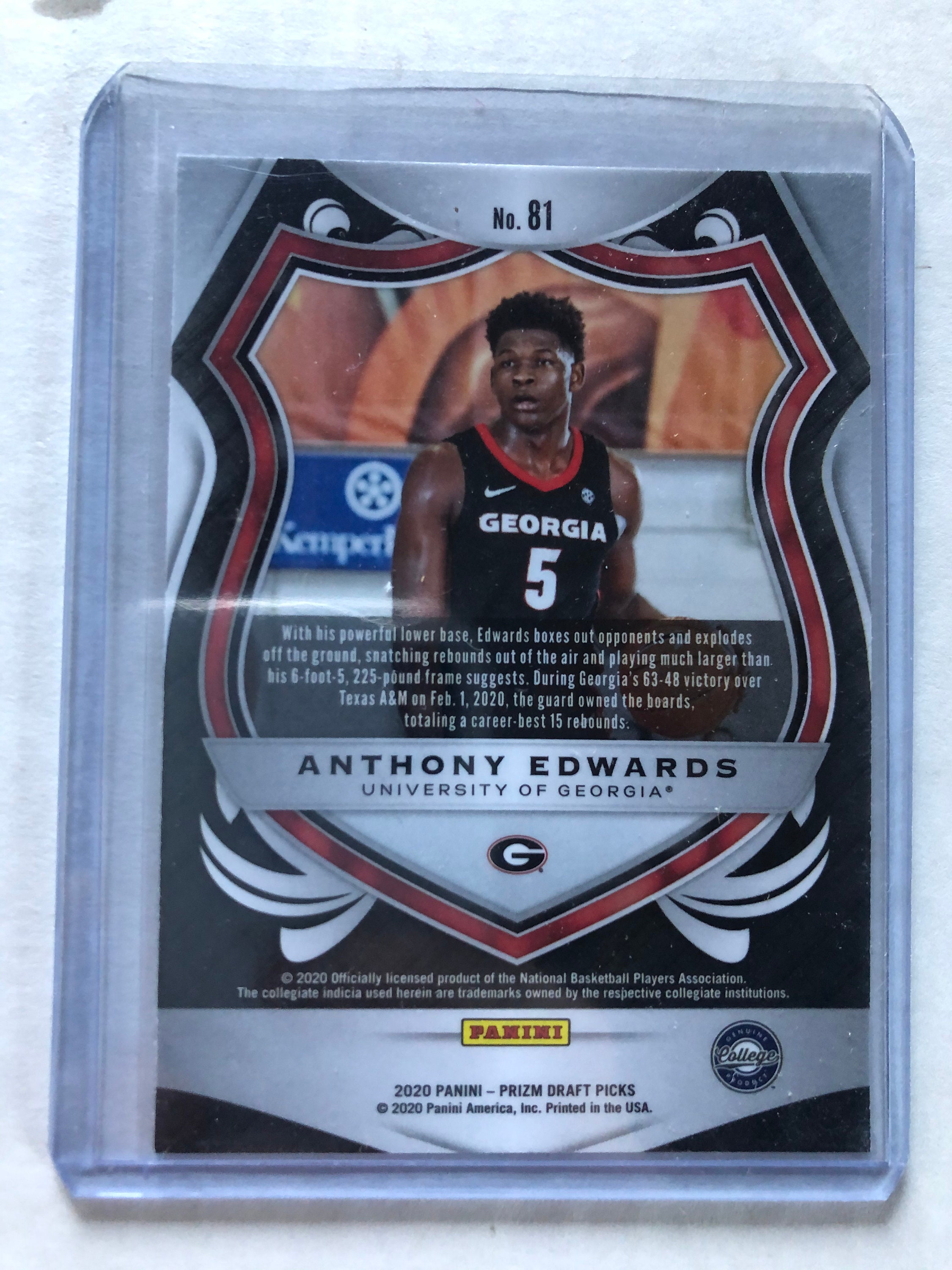 Anthony Edwards Rookie Card Psa 10 Etsy