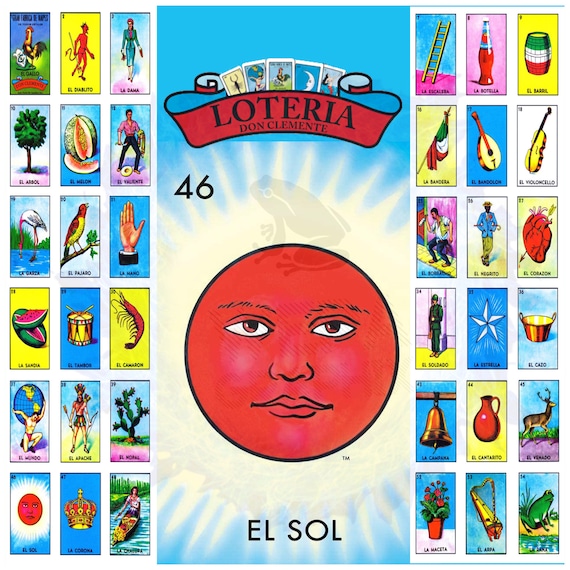 Loteria el Sol Digital File | Etsy