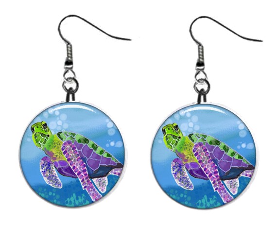 Swimming Turtle Sterling Silver Charm - Made in the USA Swimming Turtle Sterling Silver Charm - Made in the USA