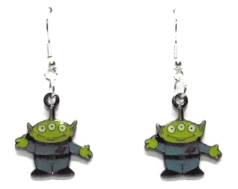Toy Story Alien Toy Oorbellen Sieraden Hangend Metaal Emaille 1/2 inch