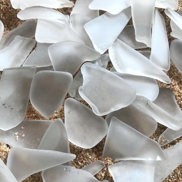 Large White Sea Glass Bulk