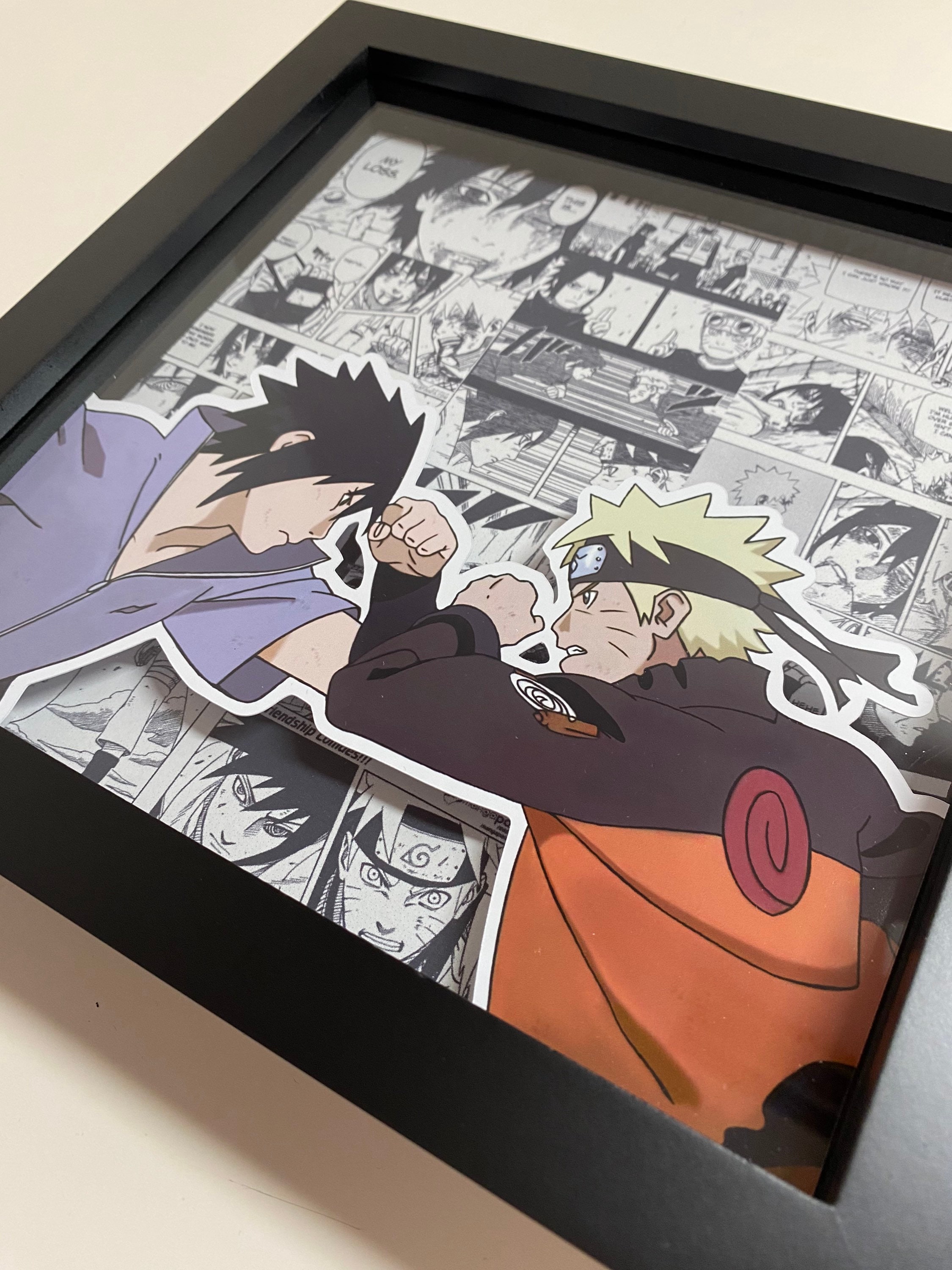 Anime Shadow Box Bilderrahmen Nruto Etsy.de