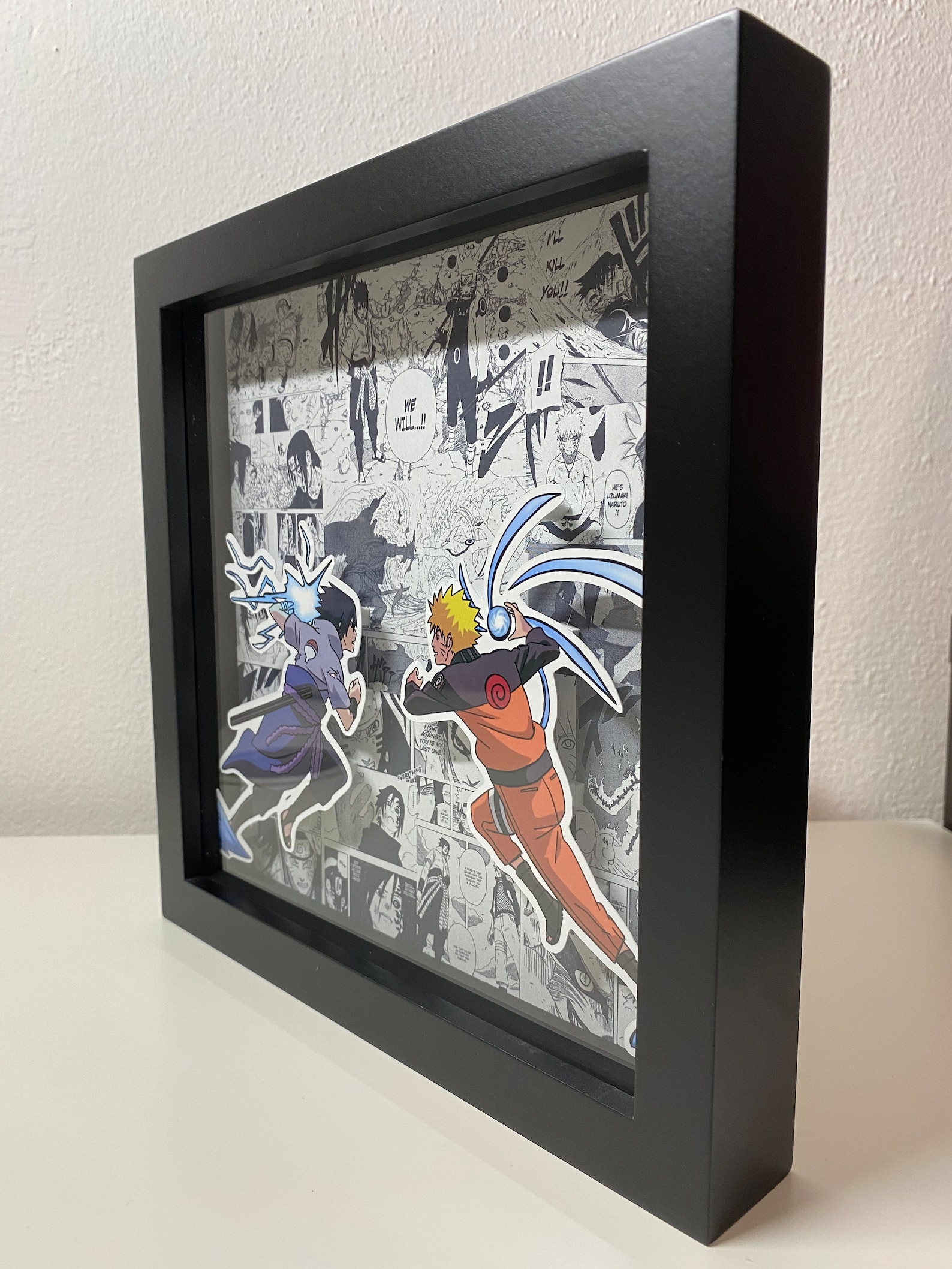 Anime Shadow Box Bilderrahmen Nruto Etsy.de