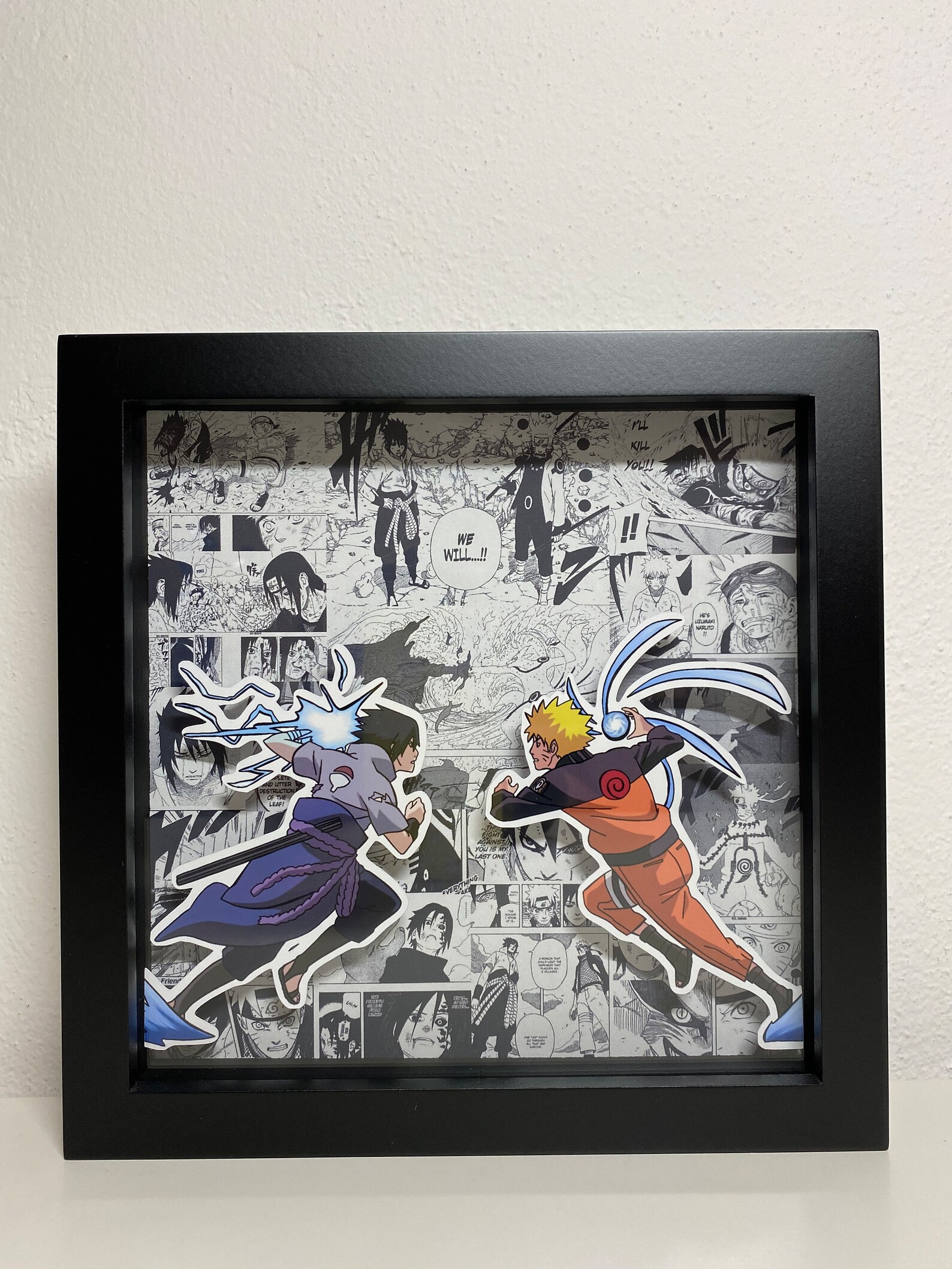 Anime Shadow Box Bilderrahmen Nruto Etsy.de