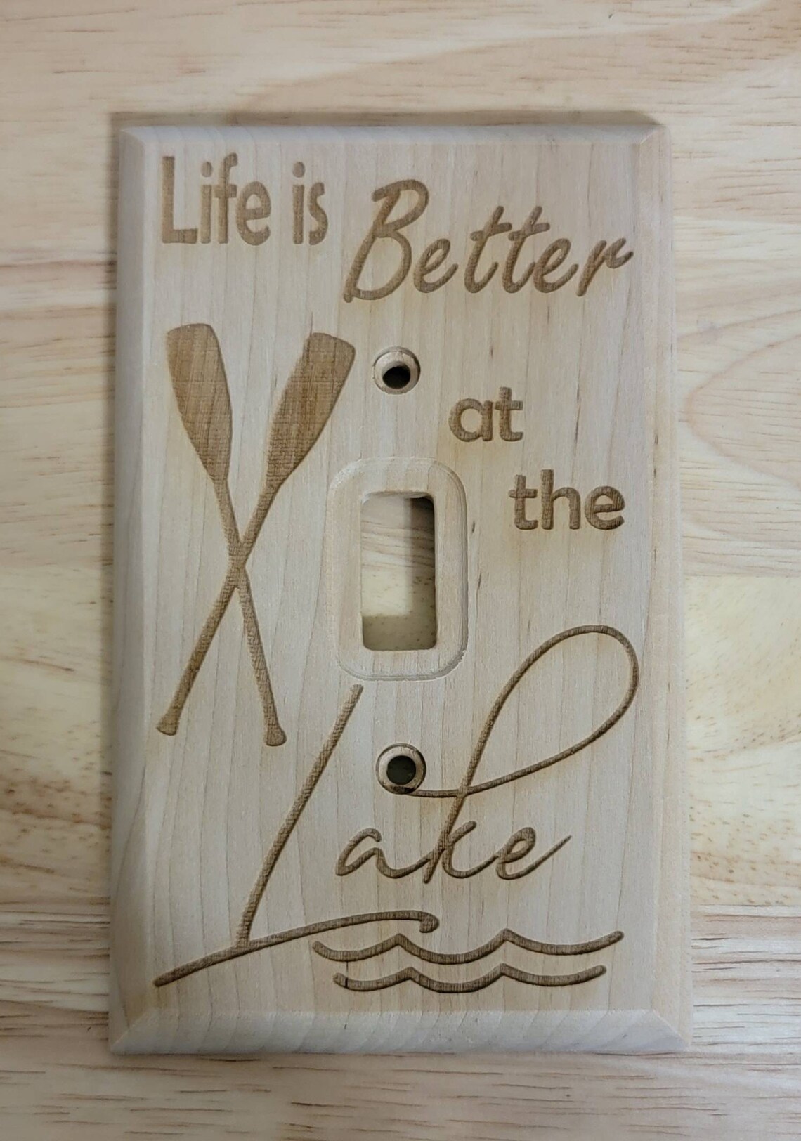 Laser Engraved Light Switch Coverhousewarming Giftslake Etsy