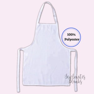 Kids Apron Polyester| Kids Sublimation Blank| Polyester Blanks| Blanks for Decorating| 100% Polyester