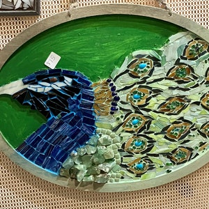 Peacock Stained Glass Mosaic