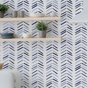 Herringbone Design Stencil, Herringbone Design Stencil, Herringbone Stencil - DIY Craft Stencil, Painting Stencil, Herringbone Pattern