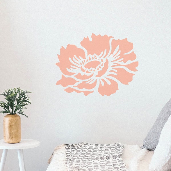 Peony Flower Stencil - Reusable Peony Flower Stencil - Art Stencil - DIY Craft Stencil - Painting Stencil - Large Peony Flower Wall Stencil