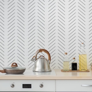Herringbone Stencil, Reusable Herringbone Design Stencil, Art Stencil - DIY Craft Stencil, Painting Stencil, Chevron Wall Stencil