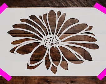 Flower Blossom //// Art Craft Mylar Template Reusable Plastic Wall Stencil //// 25.5 x 37.4 //// Dandelion Plant