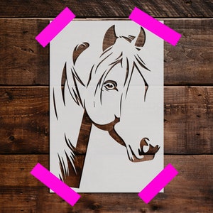 Horse Stencil - Reusable Horse Stencil - DIY Craft Stencil, Large Horse Wall Stencil, Horses, Farm Animal