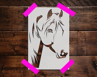 Horse Stencil - Reusable Horse Stencil - DIY Craft Stencil, Large Horse Wall Stencil, Horses, Farm Animal