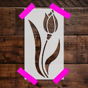 Flower stencil - Reusable Flower Stencil-DIY Craft Stencil, Painting Stencil, Large Flower Stencil, Plants, Flowers
