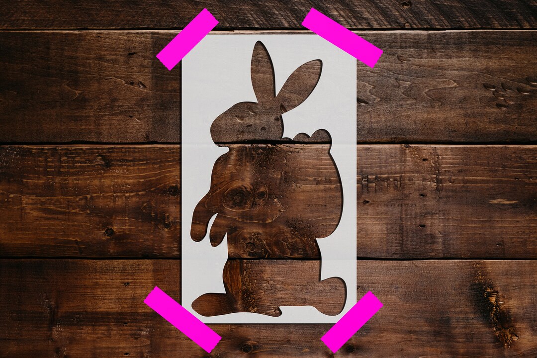 Rabbit Stencil - Reusable Rabbit Stencil - Art Stencil - DIY Craft ...