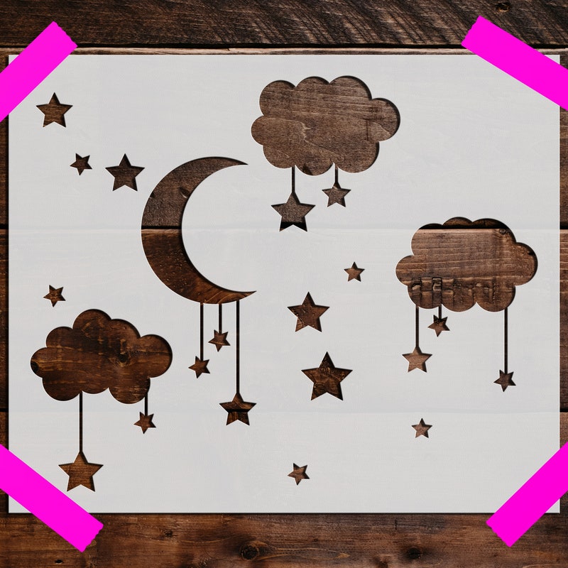 Cloud Wall Stencil - Etsy