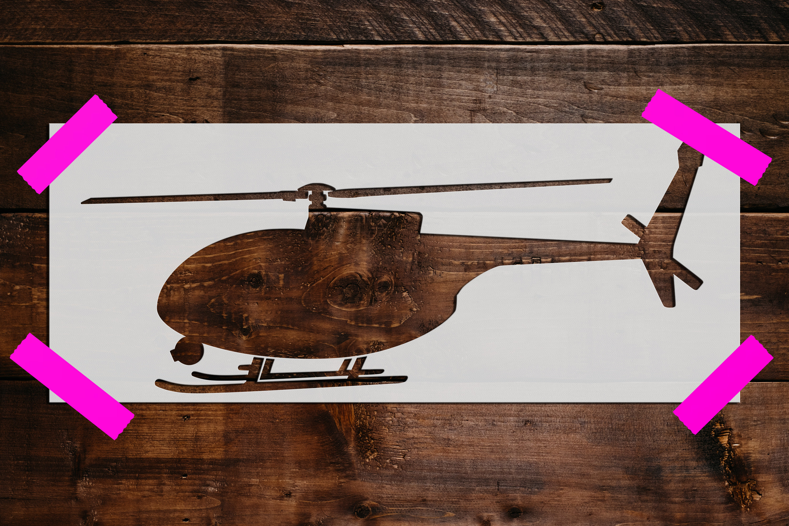Helicopter Stencil - Reusable Helicopter Stencil -Art Stencil -DIY Craft Stencil - Painting Stencil -Large Helicopter Stencil, Chopper