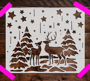 Kit De 9 Pochoirs Camouflage Réutilisables 30x30 Cm - Pour Peinture En Aérosol Sur Bois, Toile, Tissu, Mur