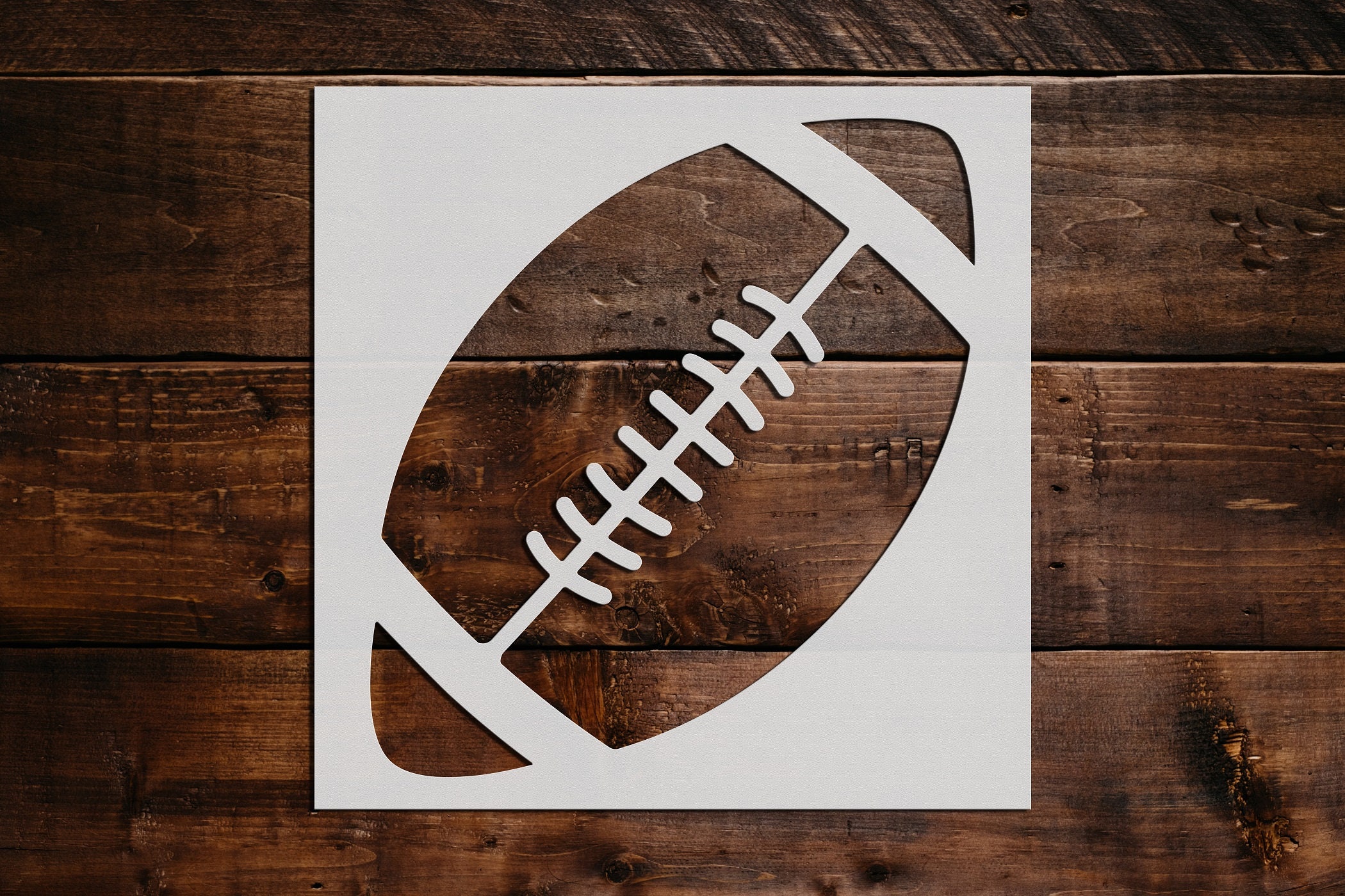 Football Stencil Reusable Football Stencil DIY Craft | Etsy