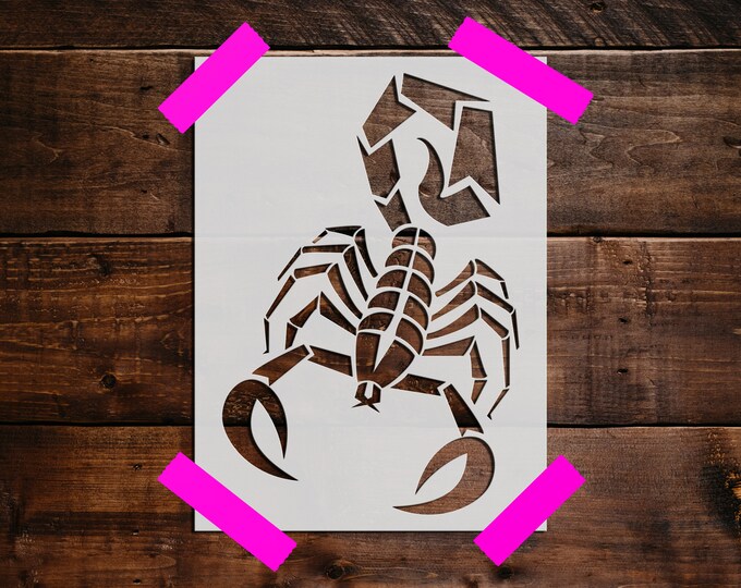 Scorpion Stencil Plastic Scorpion Stencil, Scorpion, Scorpion Stencils, Scorpion Art, Stencil of ...