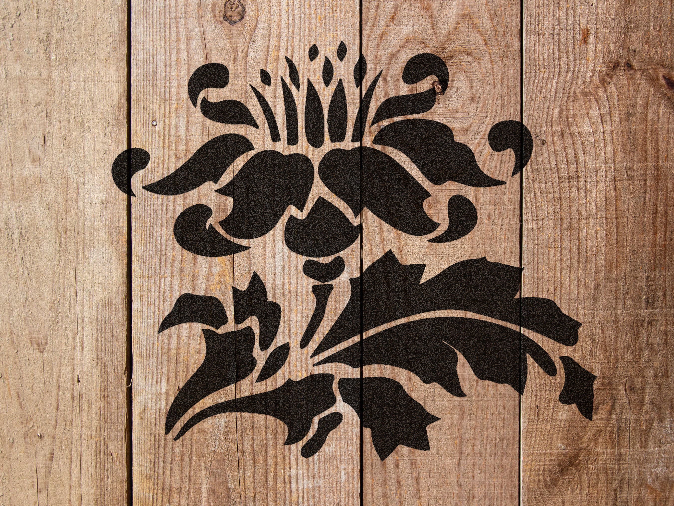 Flower Leaves Stencil Reusable Flower Leaves Stencil Art - Etsy