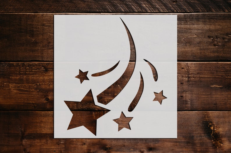 Shooting Stars Stencil Reusable Shooting Stars Stencil Art - Etsy