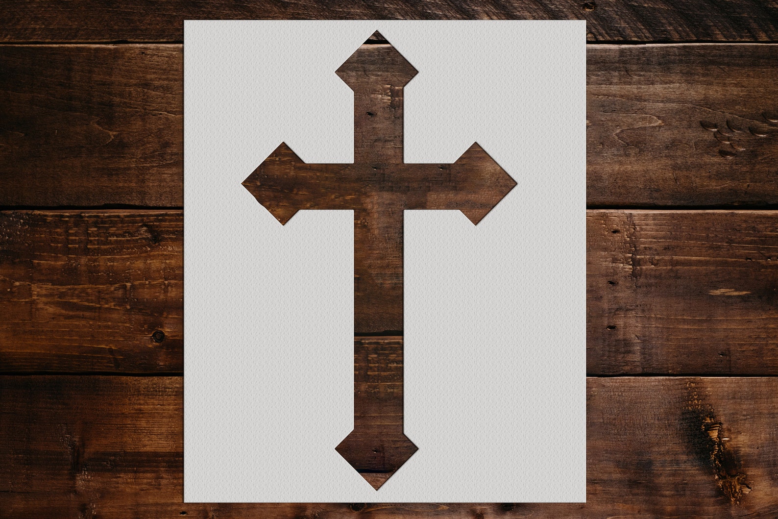 Cross Stencil Reusable Cross Stencil DIY Craft Stencil Etsy