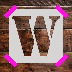 Letter W -Reusable Stencil - Art Stencil - Craft  Stencil - Reusable Large Stencil - Crafting Stencils