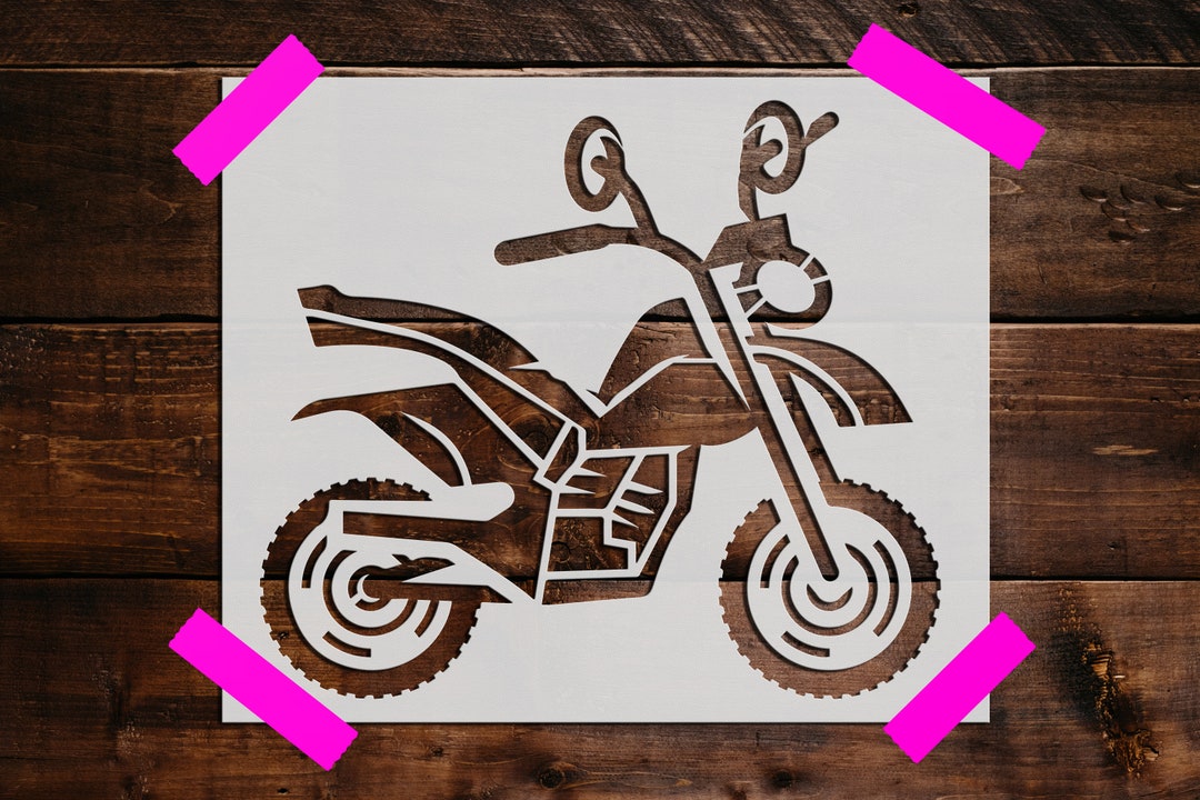 Motorcycle Stencil Reusable Motorcycle Stencil Art Stencil - Etsy