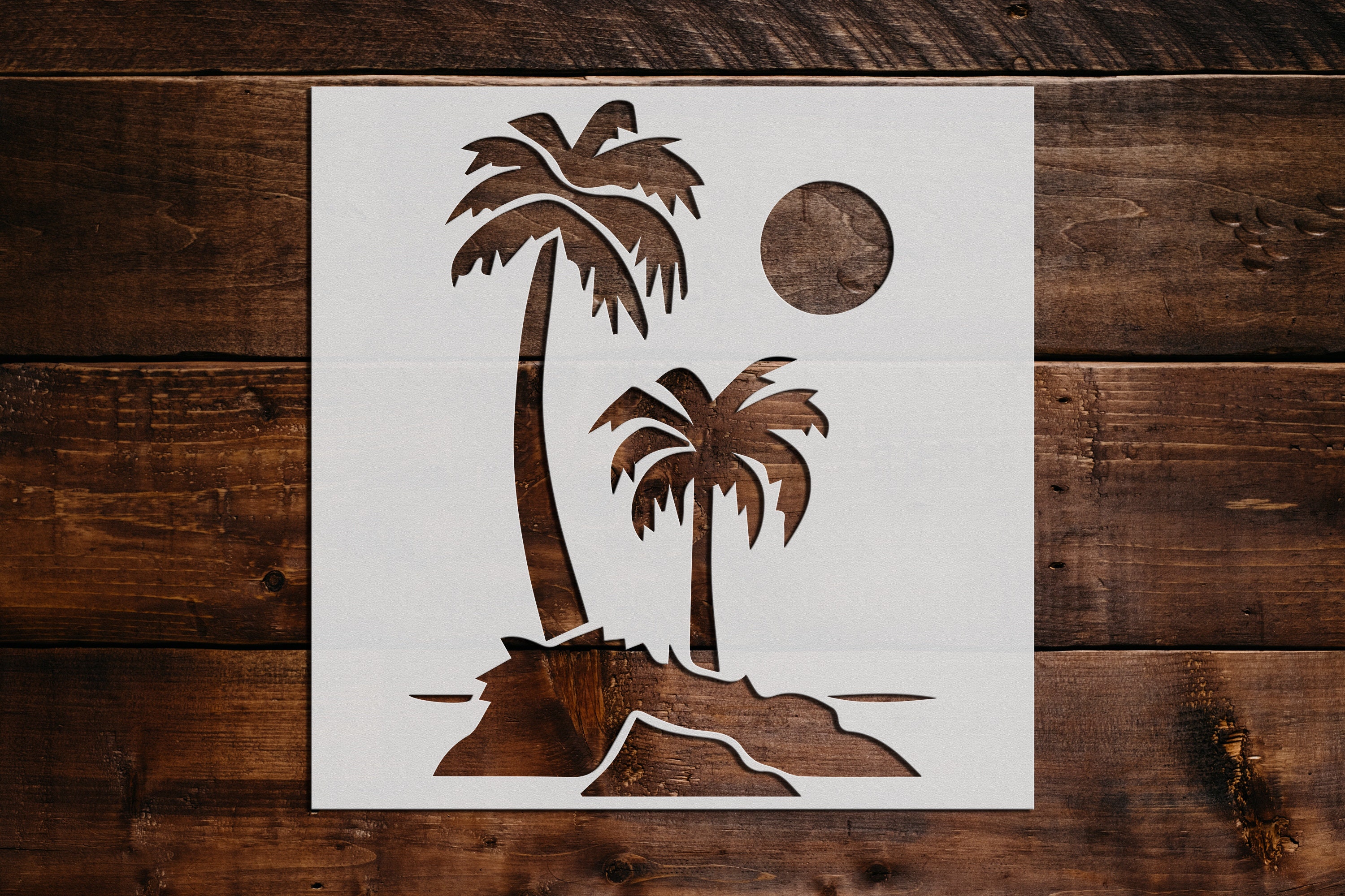 Palm Tree Wall Stencil