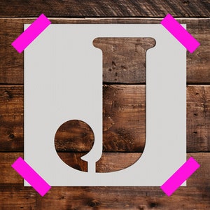 Letter J -Reusable Stencil - Art Stencil - Craft  Stencil - Reusable Large Stencil - Crafting Stencils