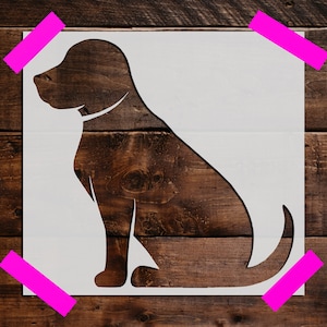 Dog Stencil, Reusable Dog Stencil - DIY Craft Stencil, Painting Stencil, Dog Stencils, Dogs, Pets