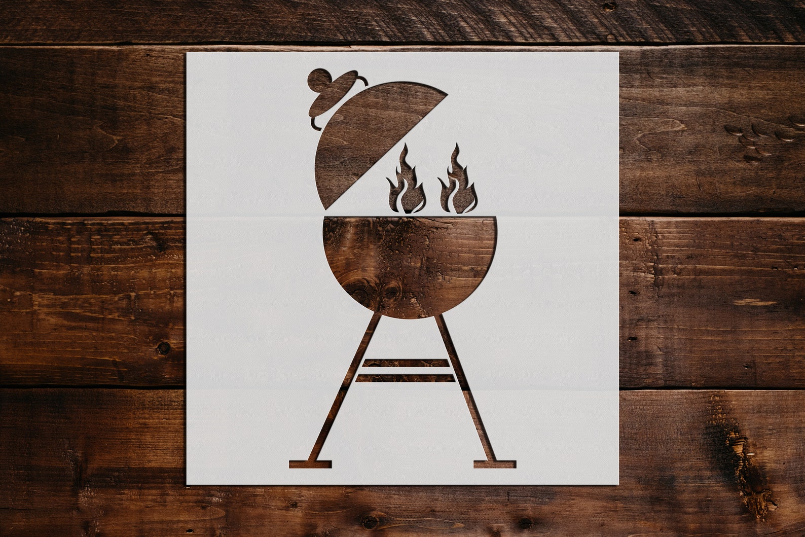 Cooking Grill Stencil Reusable Cooking Grill Stencil Art - Etsy