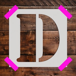 Letter D -Reusable Stencil - Art Stencil - Craft  Stencil - Reusable Large Stencil - Crafting Stencils