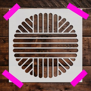 Circle Pattern Stencil - Reusable Circle Pattern Stencil - DIY Craft Stencil - Reusable Large Circle Pattern Stencil, Geometric