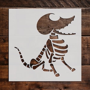 Dog Skeleton Stencil, Reusable Dog Skeleton Stencil, Art Stencil - DIY ...