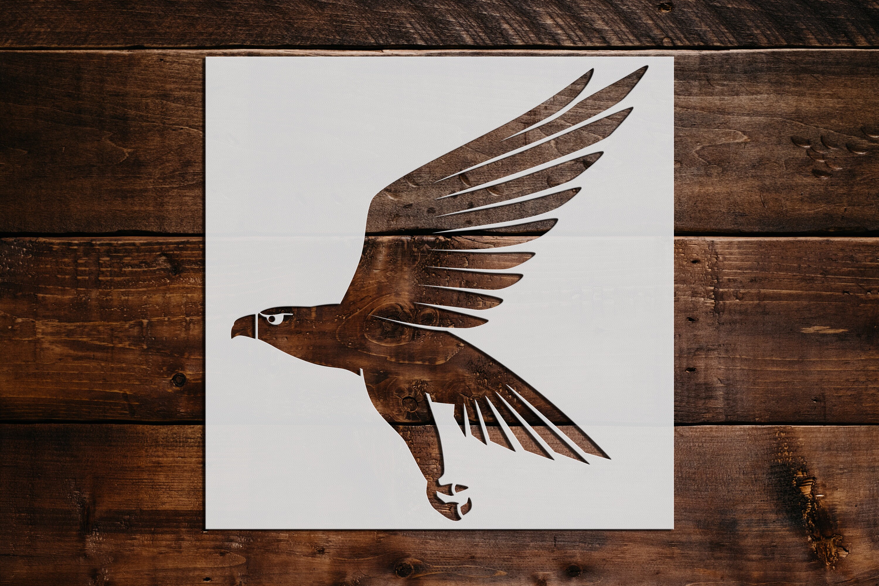 Hawk Stencil Reusable Hawk Stencil Art Stencil DIY Craft Etsy