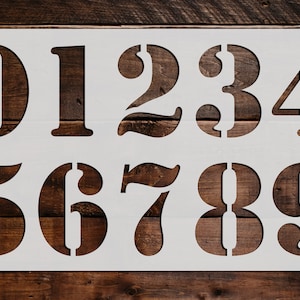Numbers Stencil, Reusable Numbers Stencil, Art Stencil, DIY Craft Stencil, Large Numbers Stencil, Numbers Wall Stencil