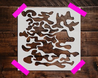 camouflage stencil etsy