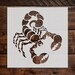 Scorpion Stencil - Reusable Scorpion Stencil - Art Stencil - DIY Craft Stencil - Painting ...