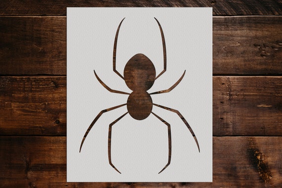 Diy Giant Halloween Spider 2022 Spider Stencil Reusable Spider Stencil Art Stencil Diy Etsy India