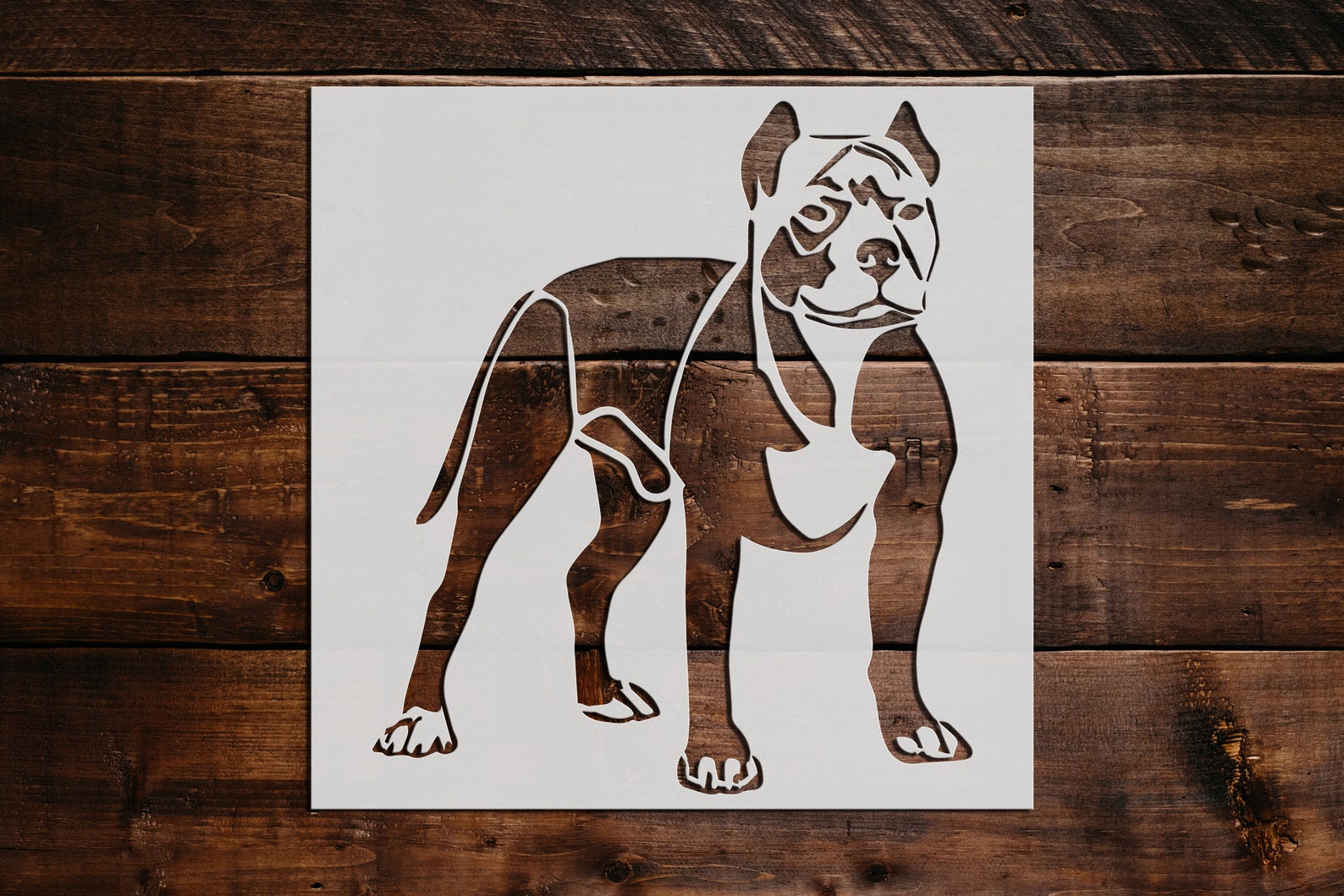 Pitbull Stencil Reusable Pitbull Stencil Art Stencil DIY - Etsy