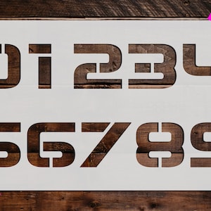 Numbers Stencil, Reusable Numbers Stencil, Art Stencil, DIY Craft Stencil, Large Numbers Stencil, Numbers Wall Stencil