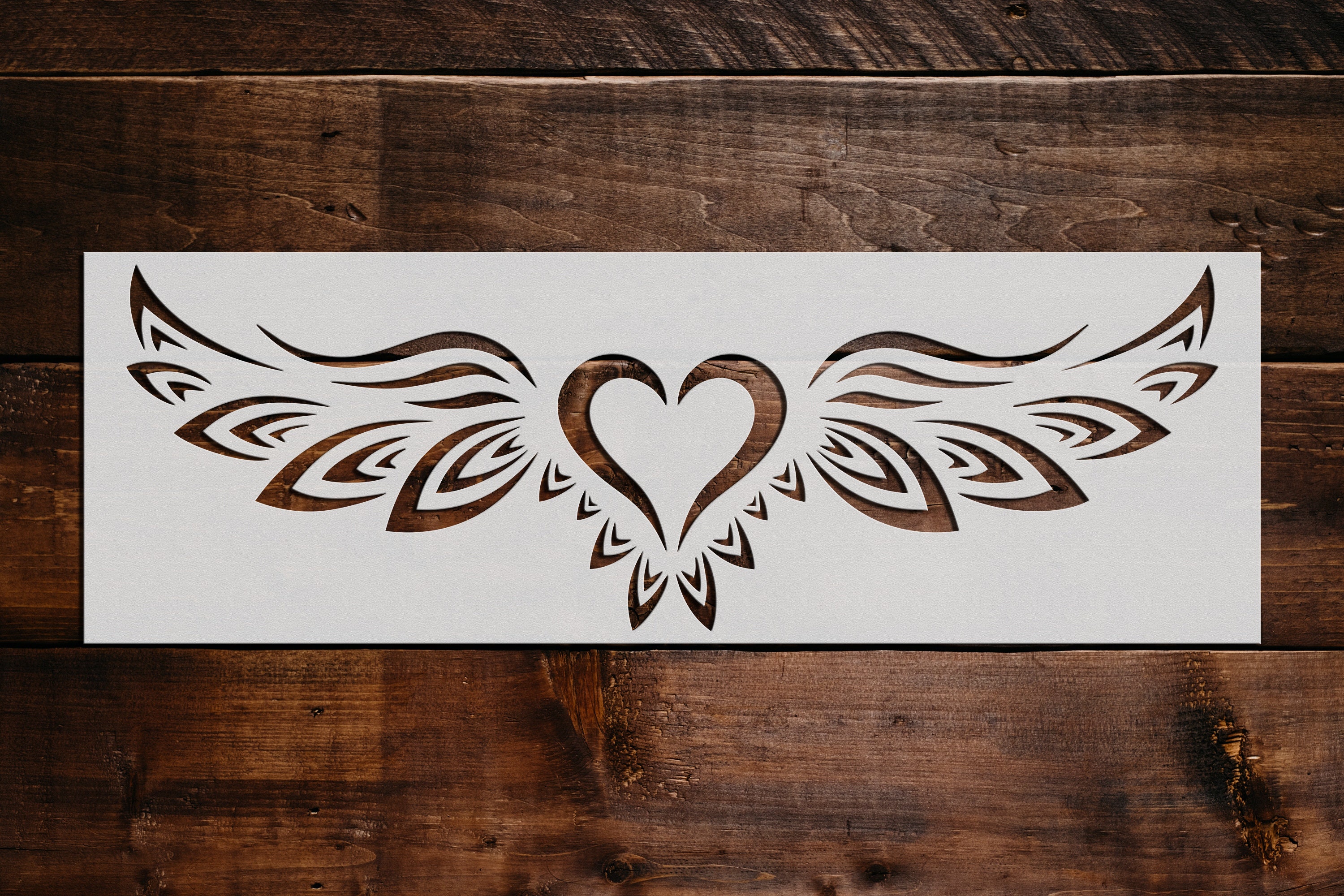  Reusable Stencils for Painting,29cm A4 Vintage Angel Wing Heart  Stencils for Painting on Wood,Furniture Crafts,Canvas,Journaling,Wall,Home  Decor A : Arts, Crafts & Sewing