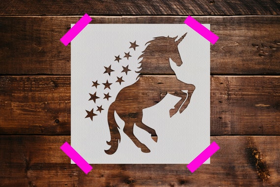 Unicorn Stencil  Reusable Moons Stencil art Stencil DIY